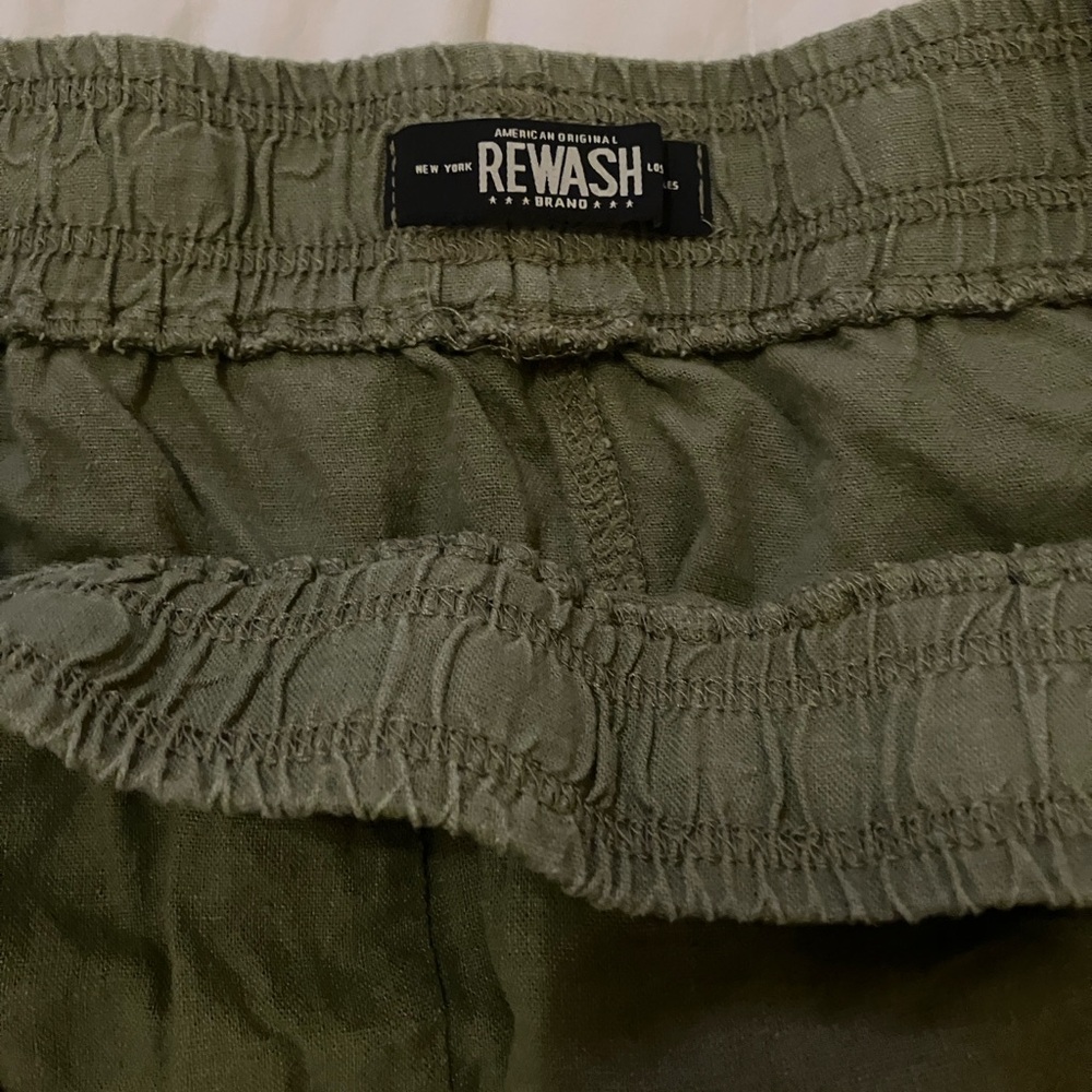 Rewash Olive Green Shorts